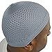 TheKufi® Grey Open-Weave Nylon Stretchy Soft and Comfortable Kufi Hat Skull Cap Beanie (L -23