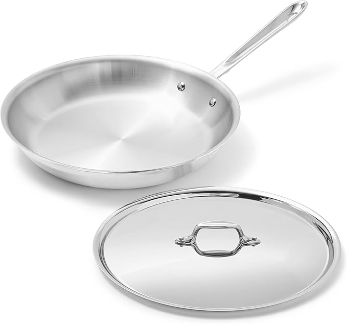 All-Clad D3® Stainless Steel 12 inch Frying Pan With Lid
