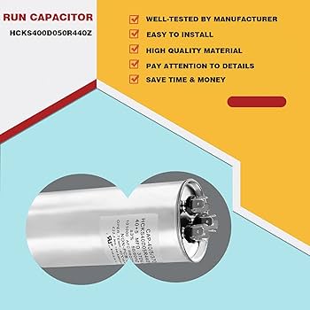WSRXG HCKS400D050R440Z 40+5 µF/MFD 370/440V AC Round Dual