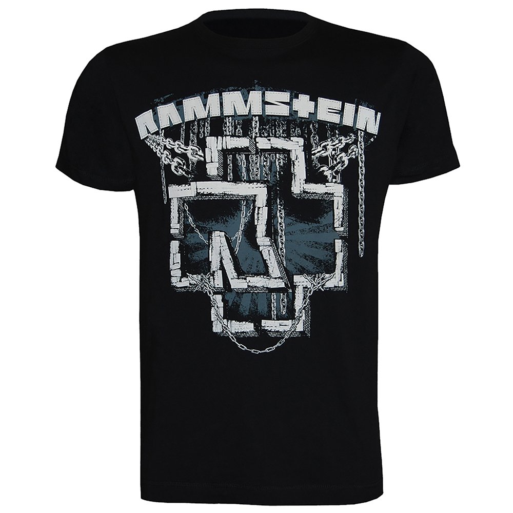 Rammstein Men's Black T-Shirt In Ketten (Xl), Official Band Merchandise