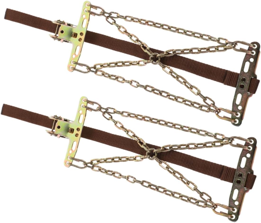 2pcs Snow Tires Chains for Car Non-slip Tire Chains Wide Compatibility Quick Installation Enhanced Safety