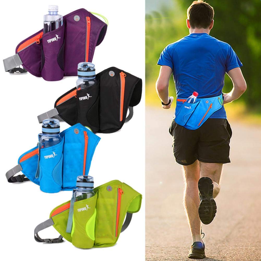 Sac Banane Sport Universel Avec Porte-Gourde - Pour Smartphone, Clés, Cartes, Randonnée, Course