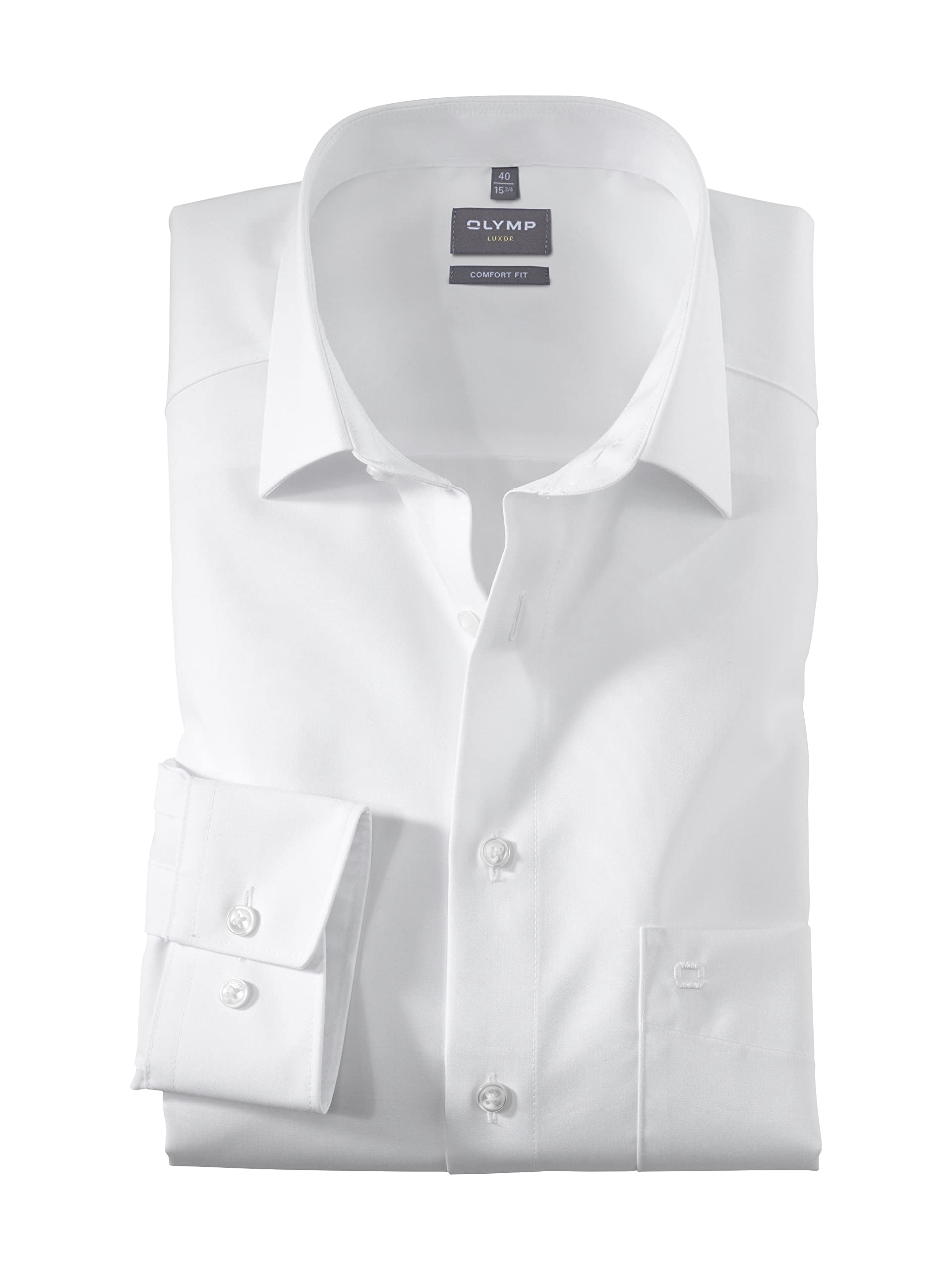 OLYMP Herren Businesshemd Comfort Fit extra Langer Arm 69cm Bügelfrei | New Kent Kragen 100% Baumwolle
