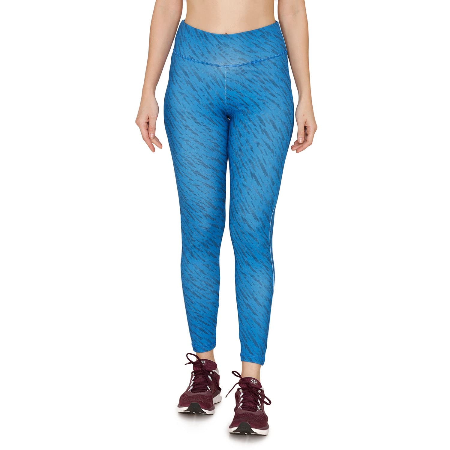 High Rise Quick Dry Leggings - Mykonos Blue-image-27