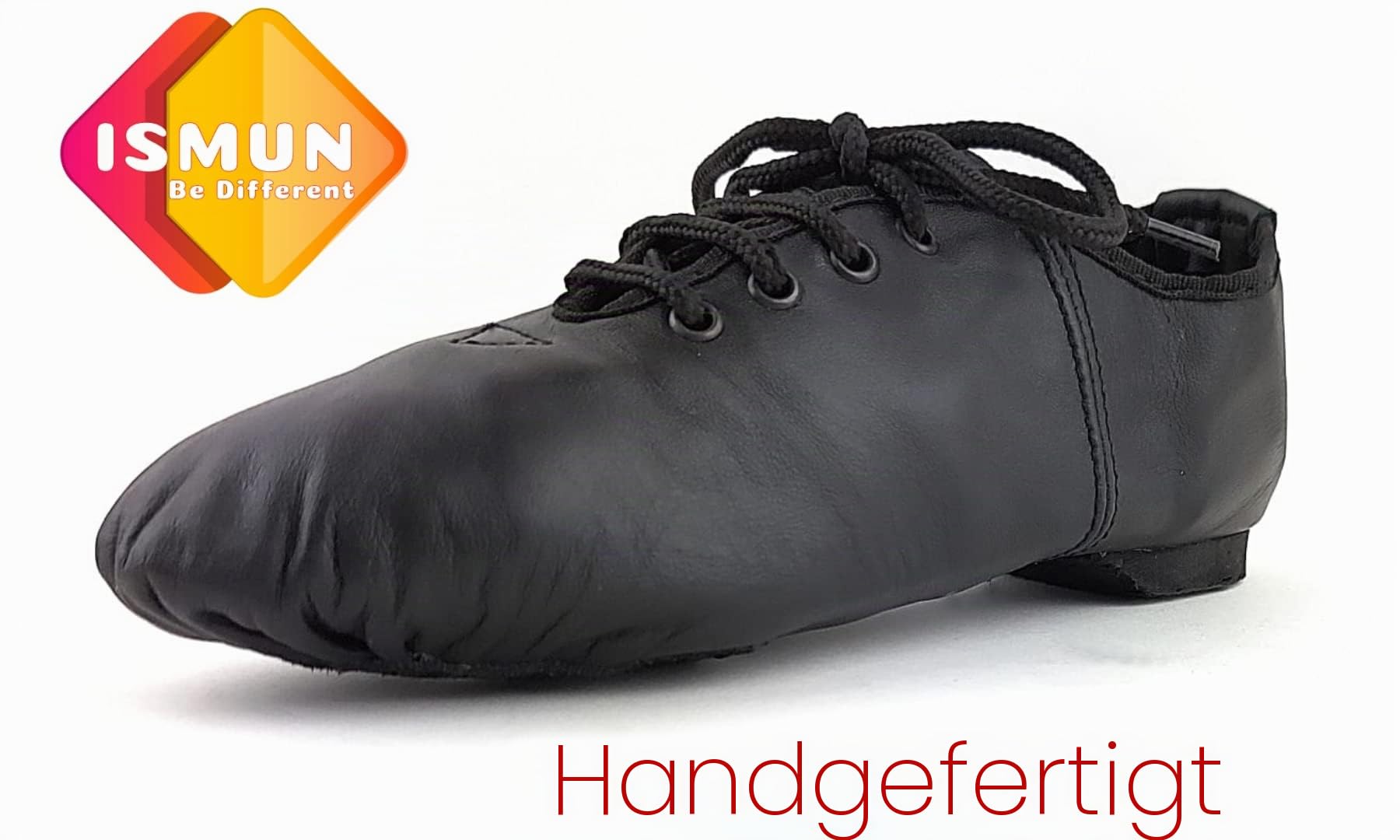 Jazz Schuhe Echtleder geteilte Sohle Schwarz Jazz Schuhe für Mädchen und Frauen