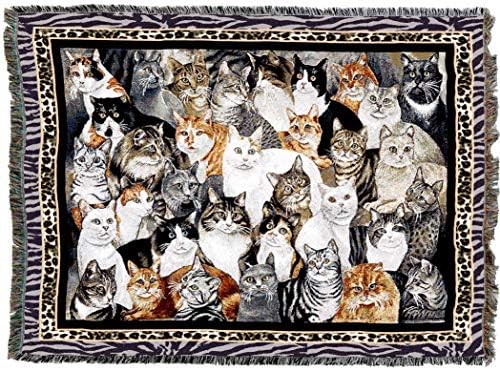 cat tapestry throw blanket