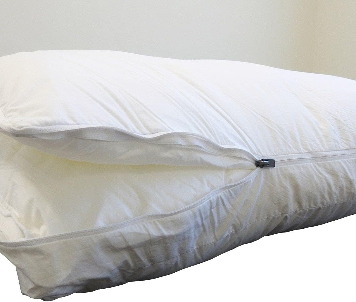 Royal Tradition Soft Filling (2 in1) Pillow, Cotton Shell Cover Down Alternative Pillows, Queen/Standard Size