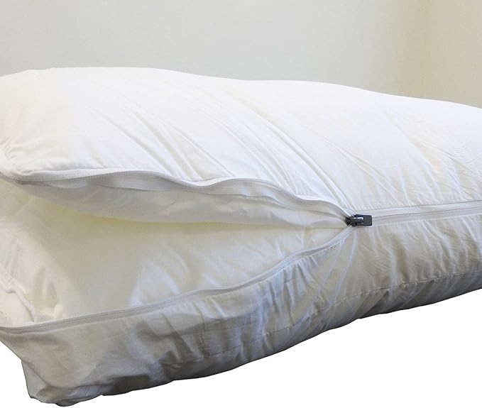 Almohada 2 en 1 con Funda de Algodón y Relleno Alternativo, Tamaño Queen/Estándar miniatura 3