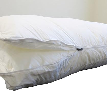 Royal Hotel Comfort Side Sleeper Pillows, Delight 2-in-1 Pillow, Adjustable to Soft or Firm Pillows, 2 Inches Gusset with Zipper, King Size, 20 x 36, Set of 2 Pillows