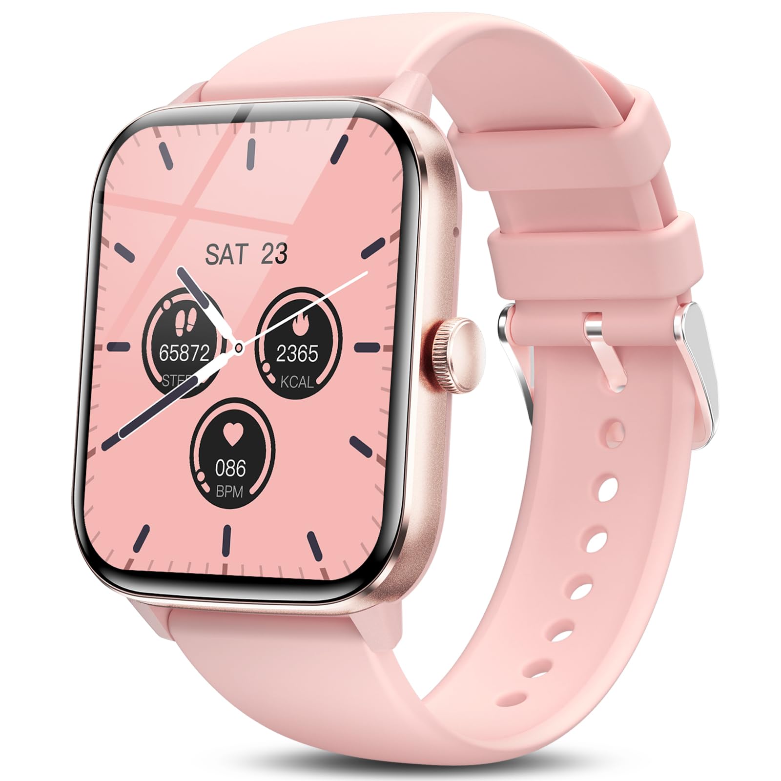zaisia Smartwatch Uomo Donna, 1,91'' Orologio Smartwatch con Effettua/Risposta Chiamate, 100+ Modalità Sportivo Smart Watch con Contapassi/Cardiofrequenzimetro, IP68 Fitness Tracker per Android iOS