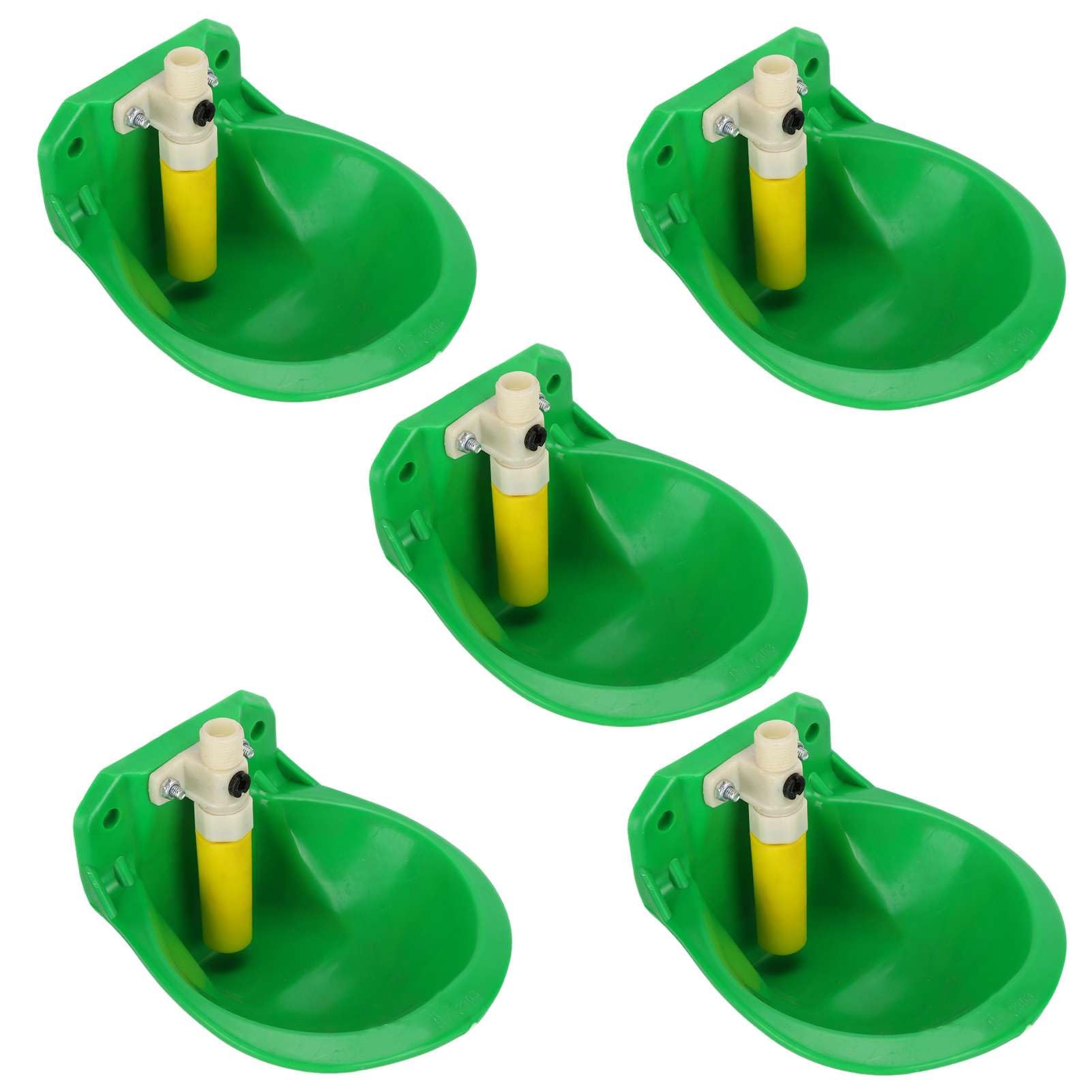 Bebedero para pollos, 5 piezas, comedero grande para agua para pollos, bebedero para aves de corral, cuenco automático para agua potable para vacas, bebedero para animales,