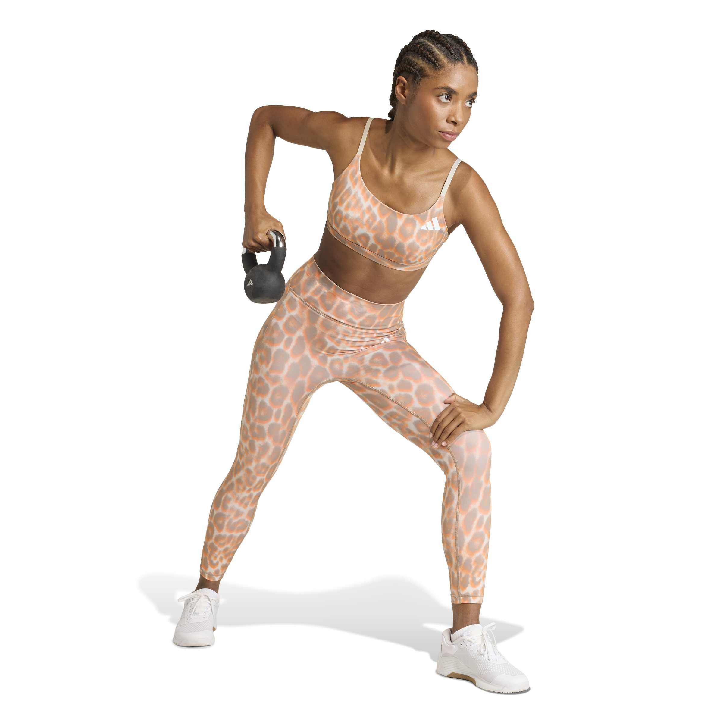 adidas Optime Essentials Workout Leopard 7/8 Leggings - Rajstopy Kobiety