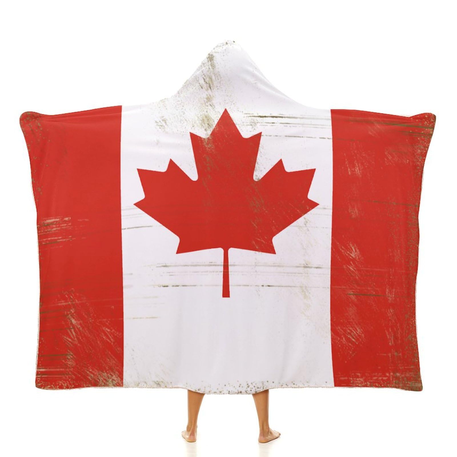 Couverture Canada velours arctique pour cocooning sur canapé et bureau
