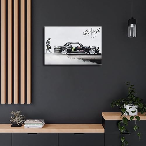 Miniatura 4 de Ken Block - Póster artístico en lienzo y cuadro de arte para pared, moderno póster de decoración familiar para dormitorio, estética de habitación