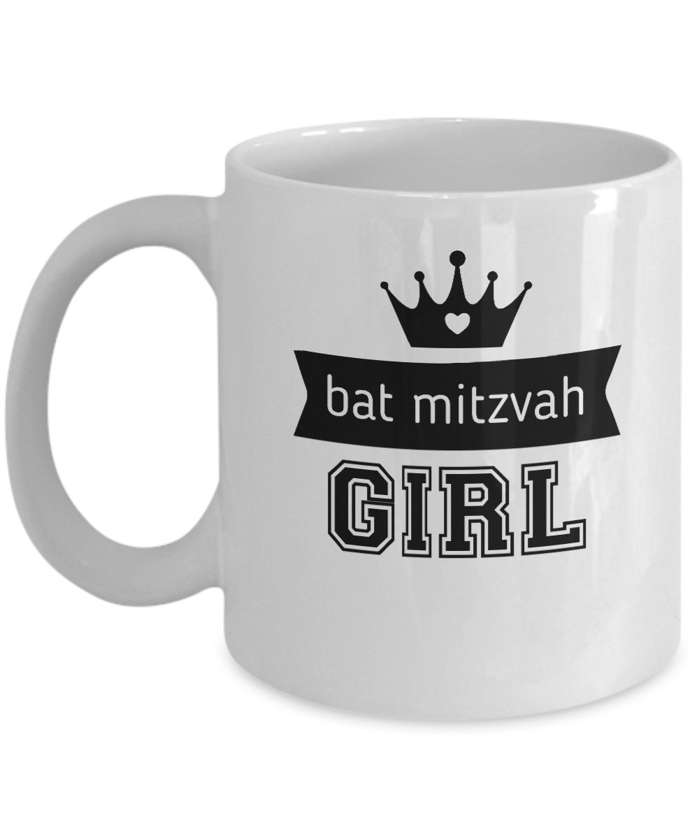 Bat Mitzvah Gifts for Girls Mug Jewish 12 Party Funny Teen Coffee Cup