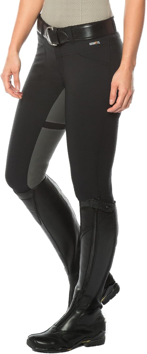 Kerrits Women's Petite Crossover II Full Seat Riding Breeches – Light, Durable, Year Round Horse Riding Pants with Pockets