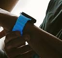 UniqTry Rocky Point Adventurous Rugged Silicone Watch Strap Band Compatible with 42/44 / 45/46 / 49mm Bands With Titanium Metal Buckle For Apple Watch ultra 3 2 11 10 9 8 7 6 5 4 SE 3 (Icy Blue) gallery image