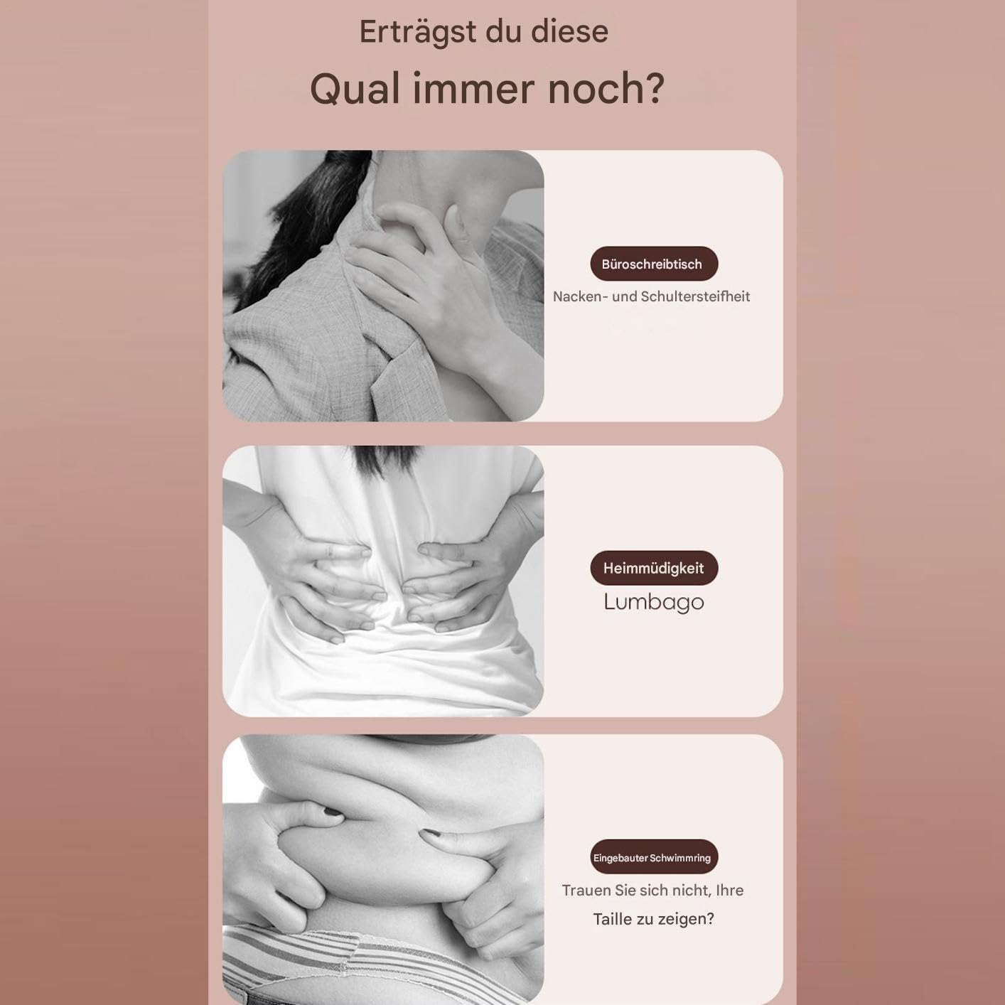 Masajeador Anticelulítico Piernas Cansadas | Masajeador Ergonómico con 9 Velocidades para Tejido Profundo y Zonas Corporales