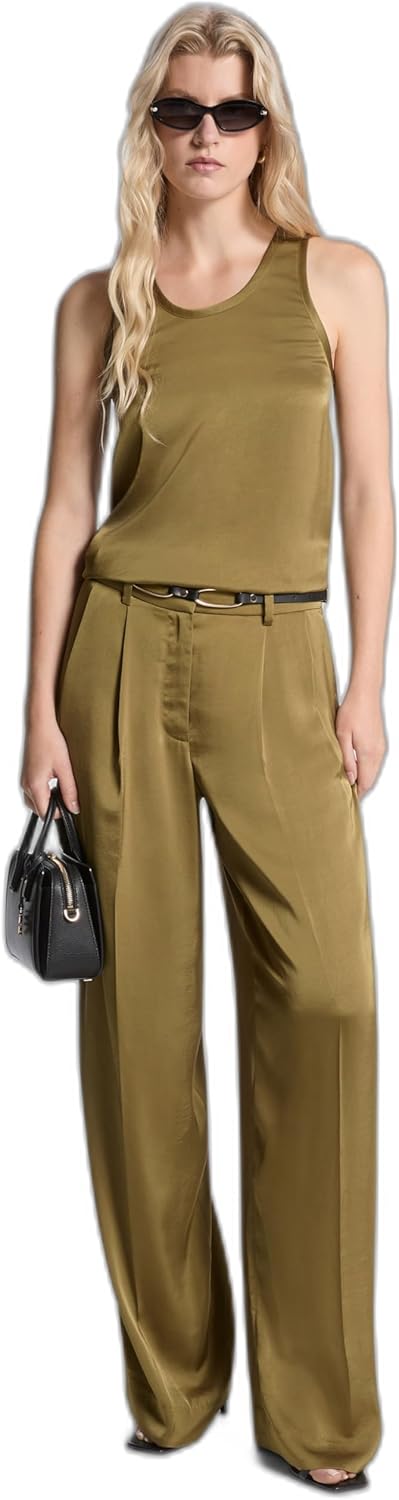Michael Kors Women's Satin Wide Leg Pant