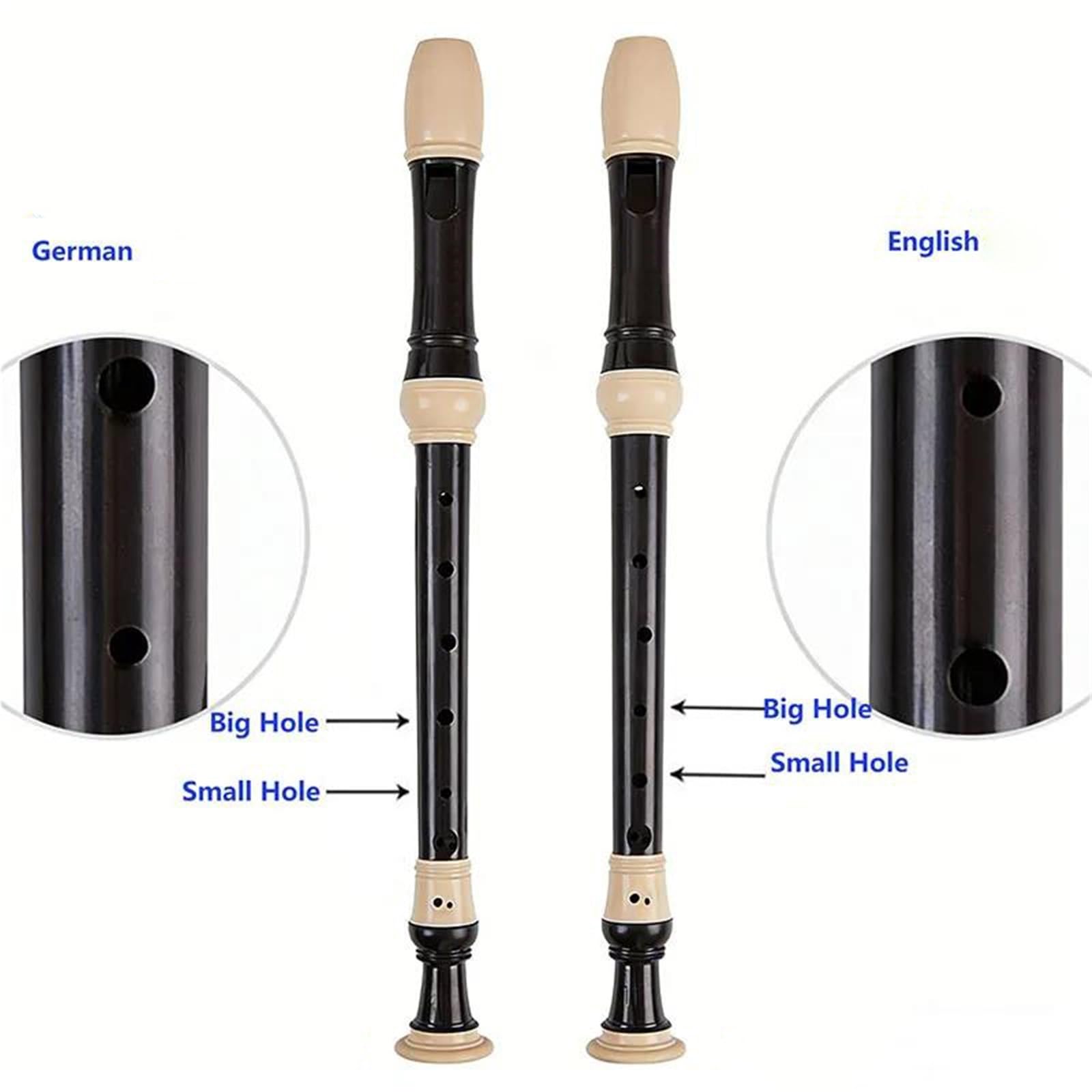 Blockflöte Musikinstrumente 8-Loch Altblockflöte F-Taste Vertikales Germanisches Englisch