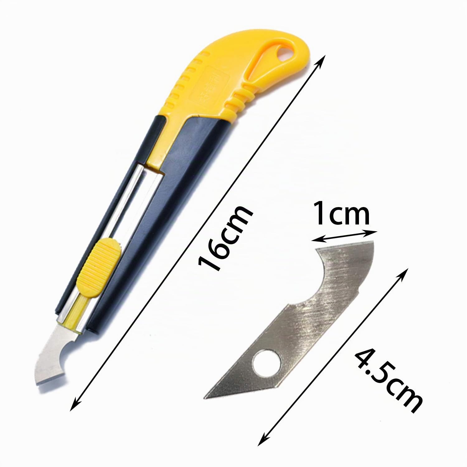 YouU 1 Taglierino Pieghevole, Taglierina Acrilica Dello Strato del Plexiglass, Coltello Portabile, Cutter Multifunzione con 10 Lame di Ricambio