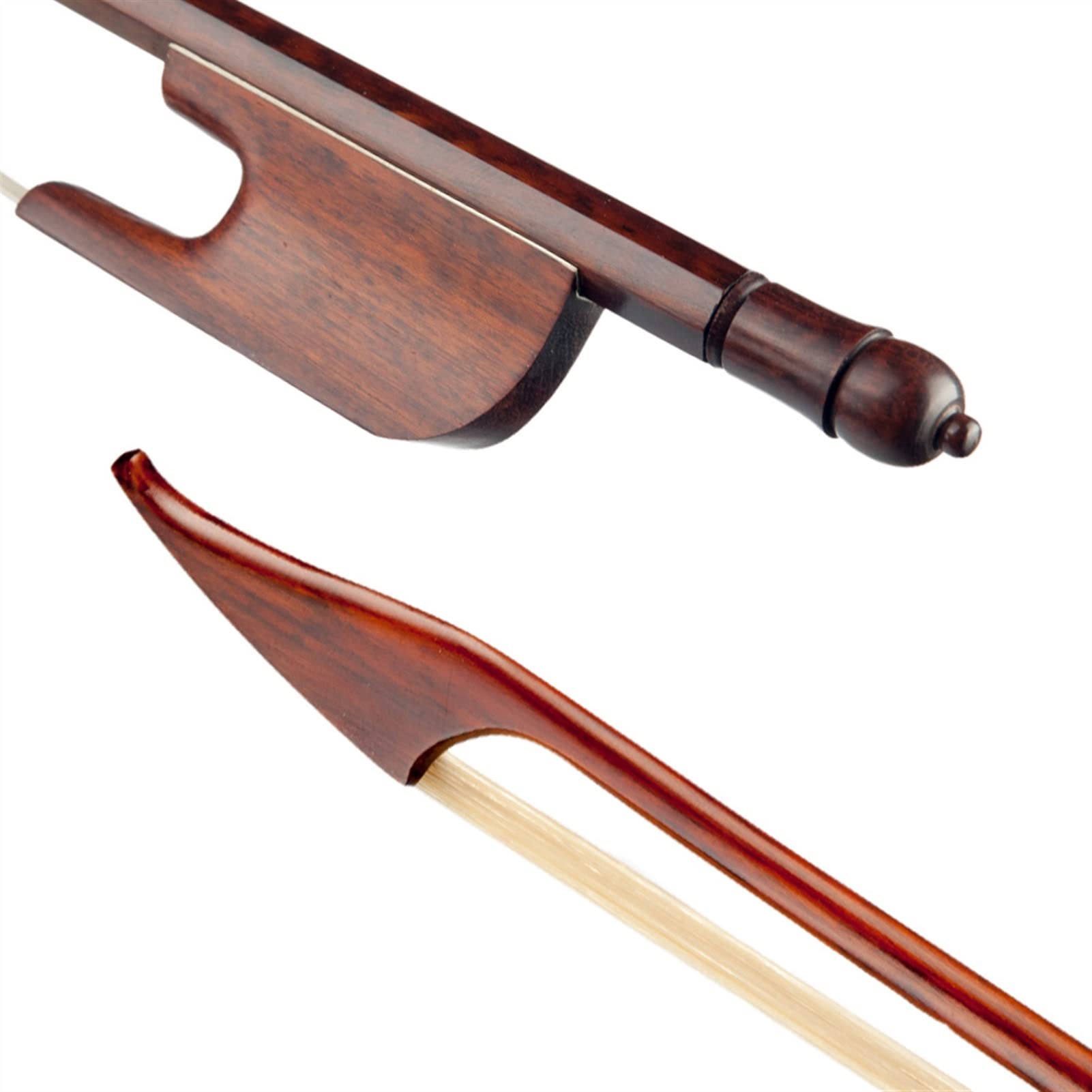 TSTS Brasilwood 4/4 Arco Ligero Peso De Peso Adecuado Equilibrio Caballo ROYHAIR Pelos De Lazo Ebnoy por 15/16 Pulgadas Viola Arco violín Profesional