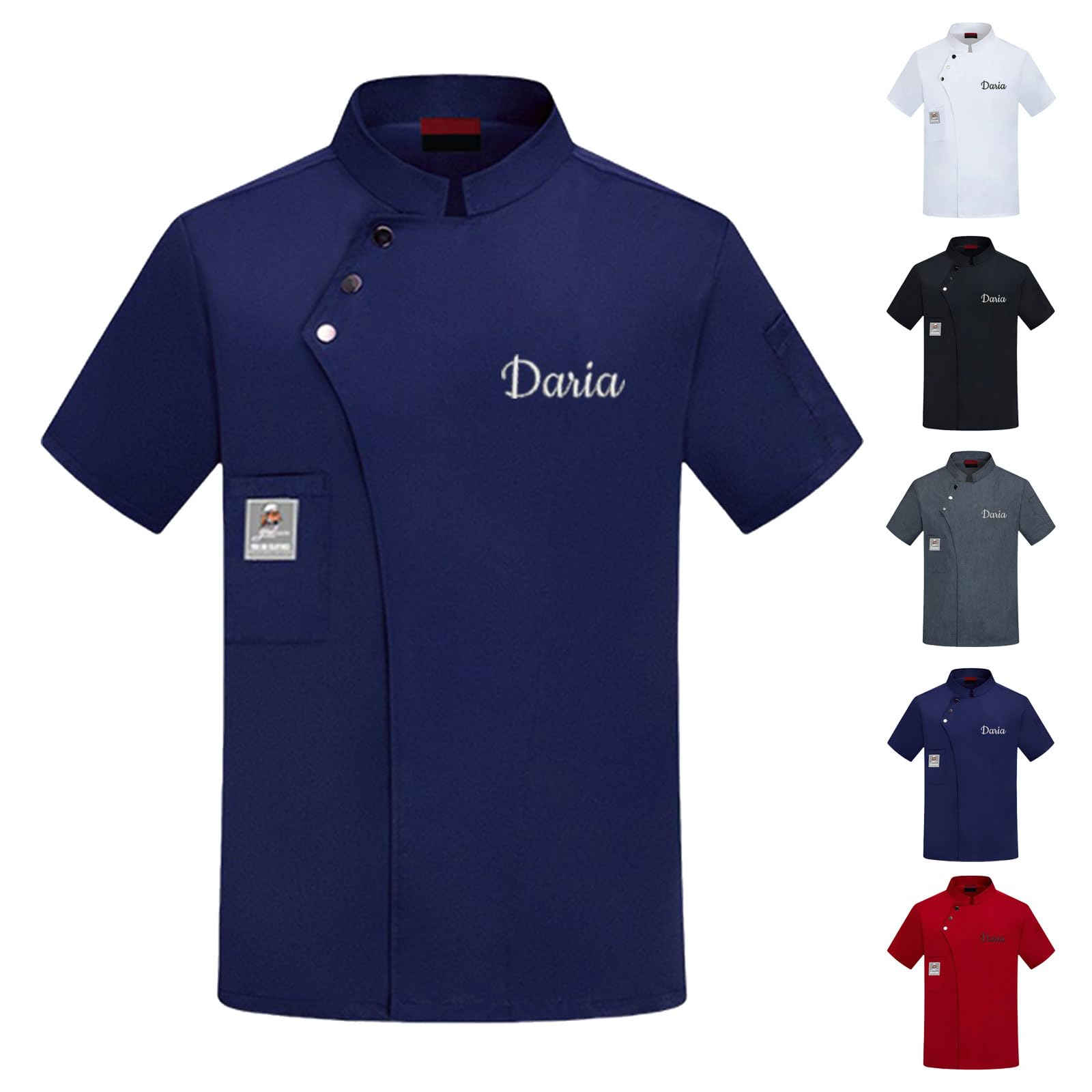 Custom Chef Coat Men Women Personalized Text/Logo Embroidered Shirt Chef Jackets Personalized Work Jacket Shirt Uniform