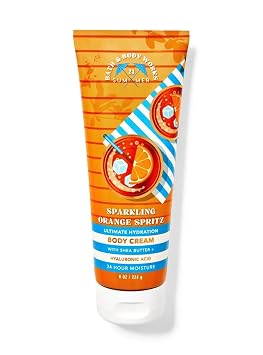 Bath & Body Works Sparking Orange Spritz Ultimate Hydration Body Cream Gift Set For Women, 8 Fl Oz Sparking Orange Spritz