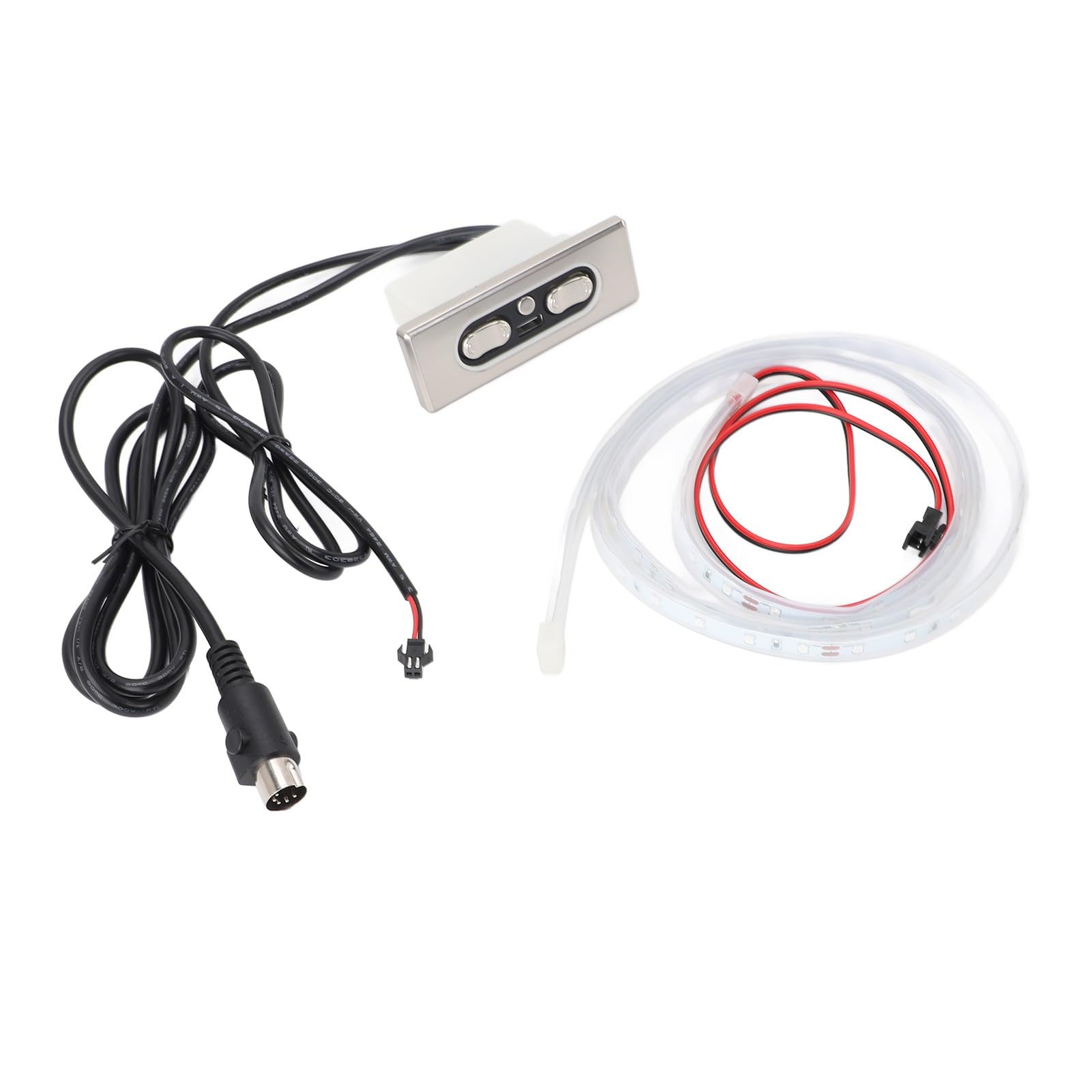 Telecomando Manuale a 2 Pulsanti e 5 Pin, Telecomando Retroilluminato per Poltrone Elevabili, Poltrona Reclinabile Elettrica, Asta di Spinta CC, per Ascensore a 2 Motori con Barra Luminosa