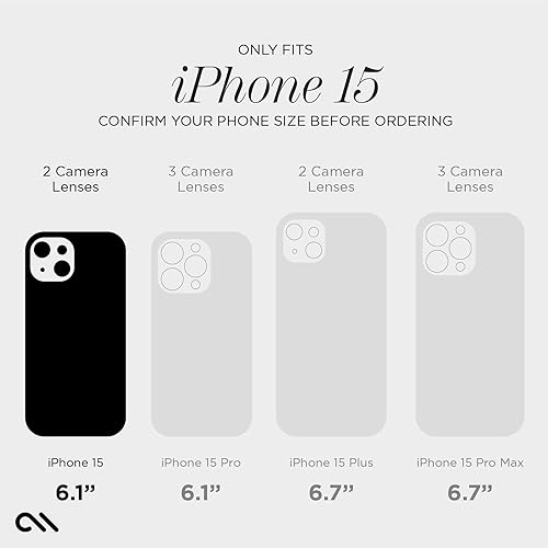 Miniatura 2 de Case-Mate Funda para iPhone 15  Gemas florales protección contra caídas de 12 pies compatible con MagSafe Funda magnética con diamantes de imitación