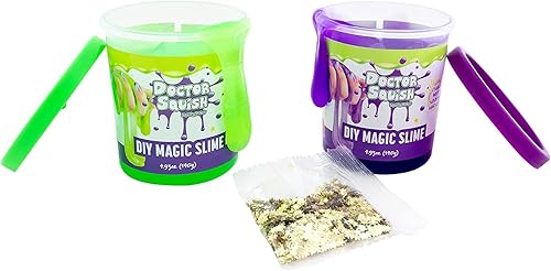 Miniatura 5 de Juego de slime mágico de bricolaje, verde y morado, 1 unidad (paquete de 1)