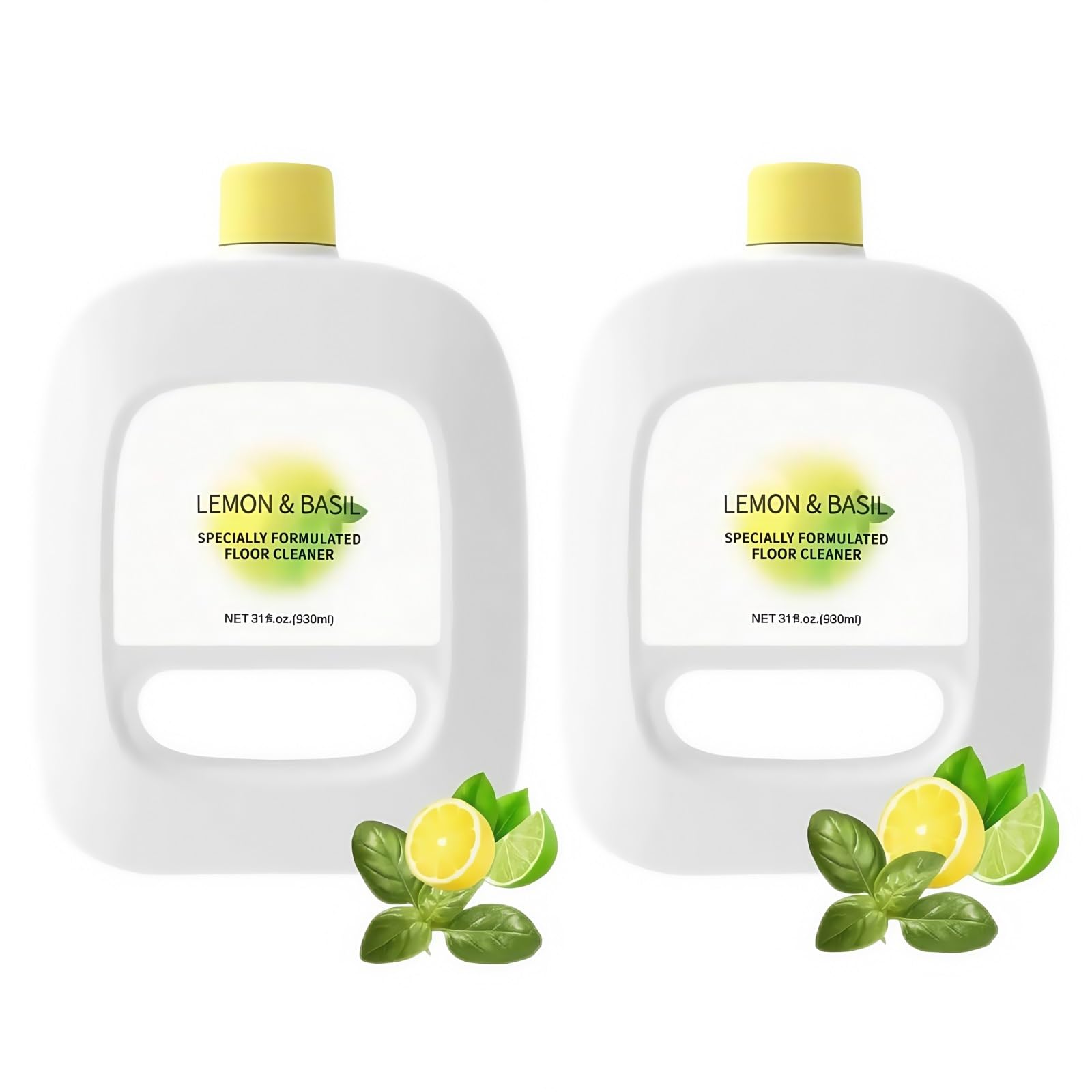 2er-Pack Bodenreinigungslösung mit Zitronenduft, je 930 ml, kompatibel mit Narwal Freo/Freo X Ultra/J1/J2/J3/J4/J5/S1/S2 Wischrobotern, konzentriertes Reinigungsmittel for alle Böden