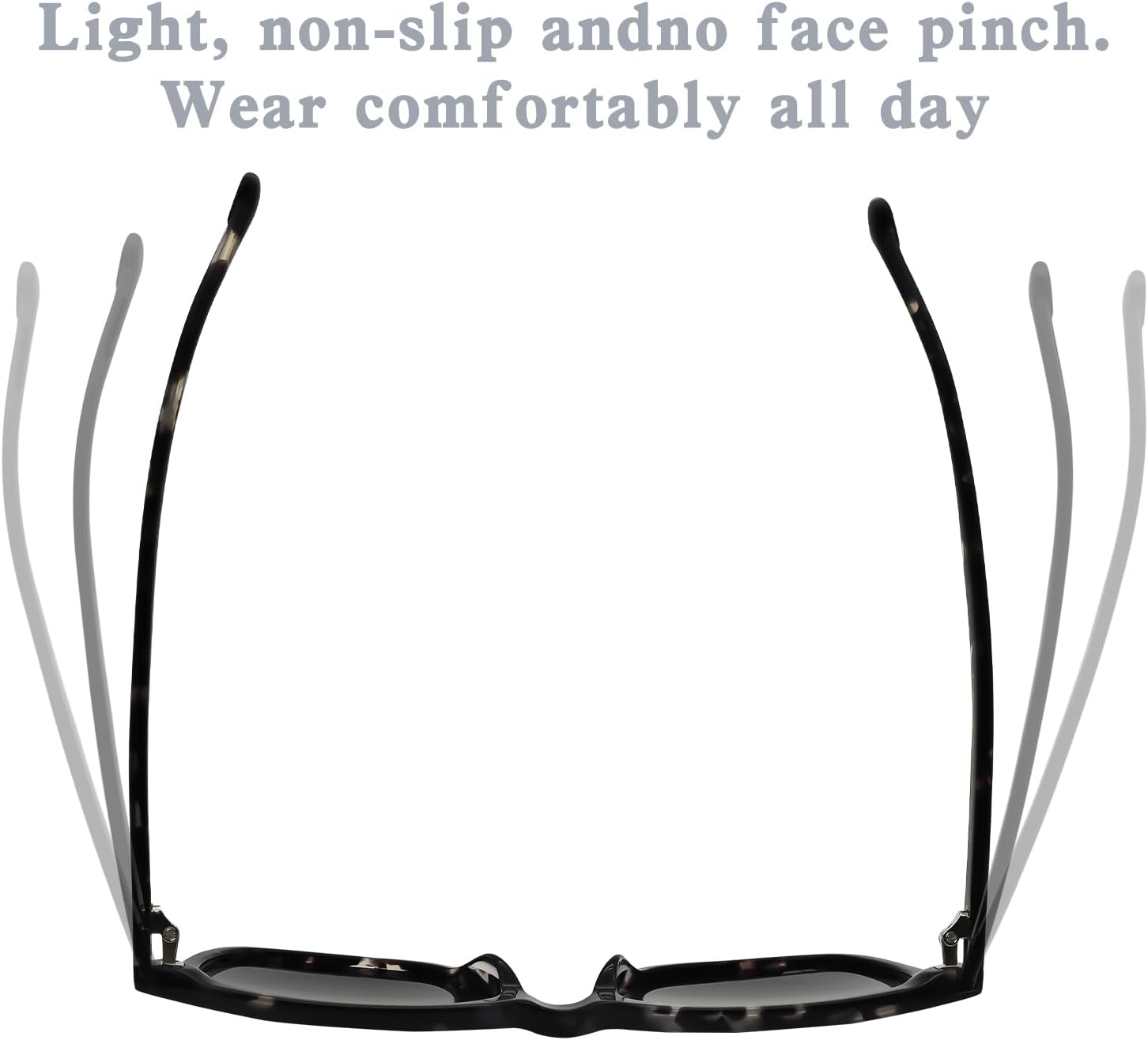 FreeFineTech Polarized Sunglasses UV400 Protection Acetate Frame Metal Vintage Retro Square Sunglasses for Men and Women - Image 6