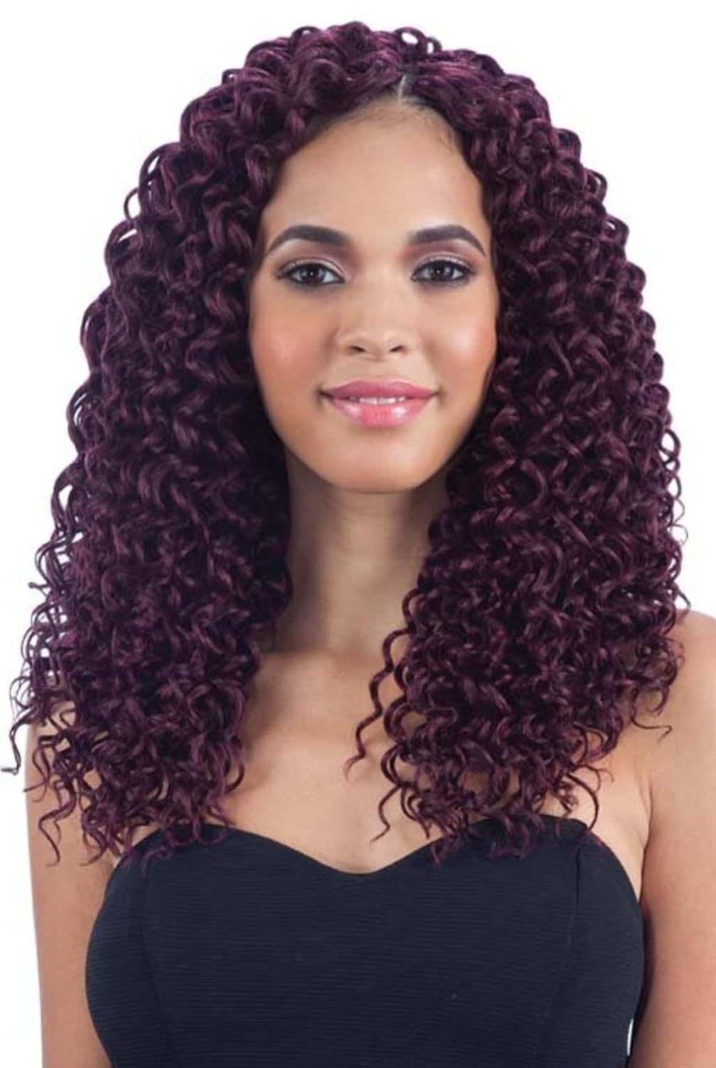 MULTI PACK DEALS! FreeTress Synthetic Hair Crochet Braids Beach Curl 12" (4-PACK, 1B)
