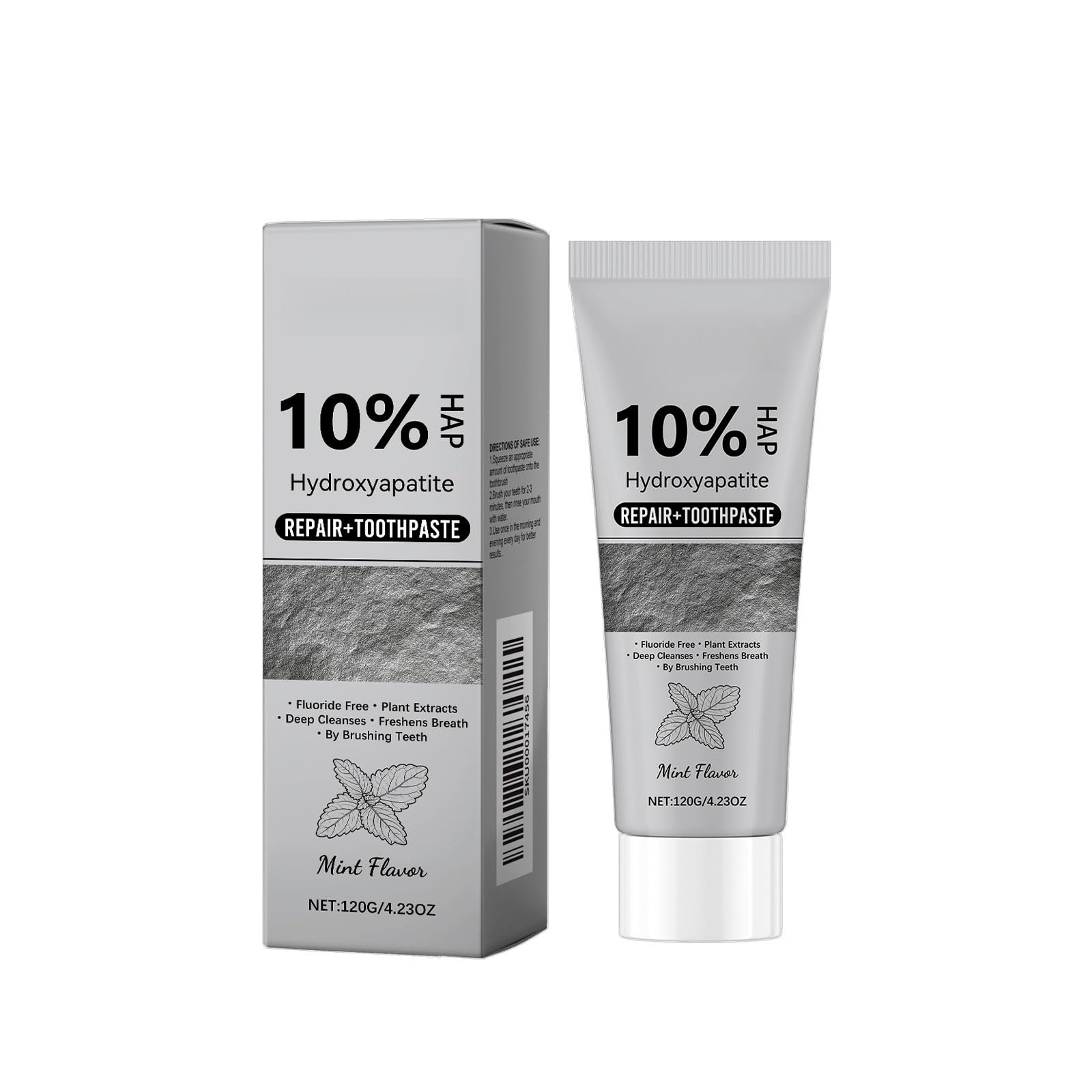 Natural Smile Advance Pasta Sbiancante Sostenitore Smalto Denti Sapore Menta Fresca 120g(3PCS)