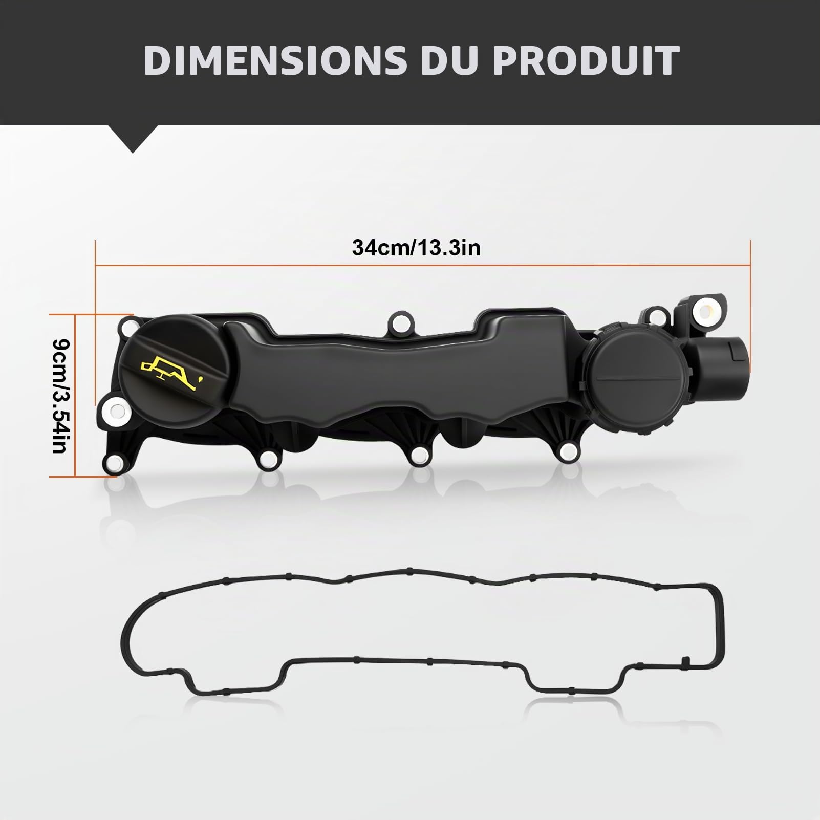 Couvercle de culasse et joint pour 1.6 HDI Berlingo C2 C3 C4 C5 Xsara Jumpy Focus 206 307# 0248L1 109146 9651815680SK1 1233714 1254229 1313806 1479837 11127804877