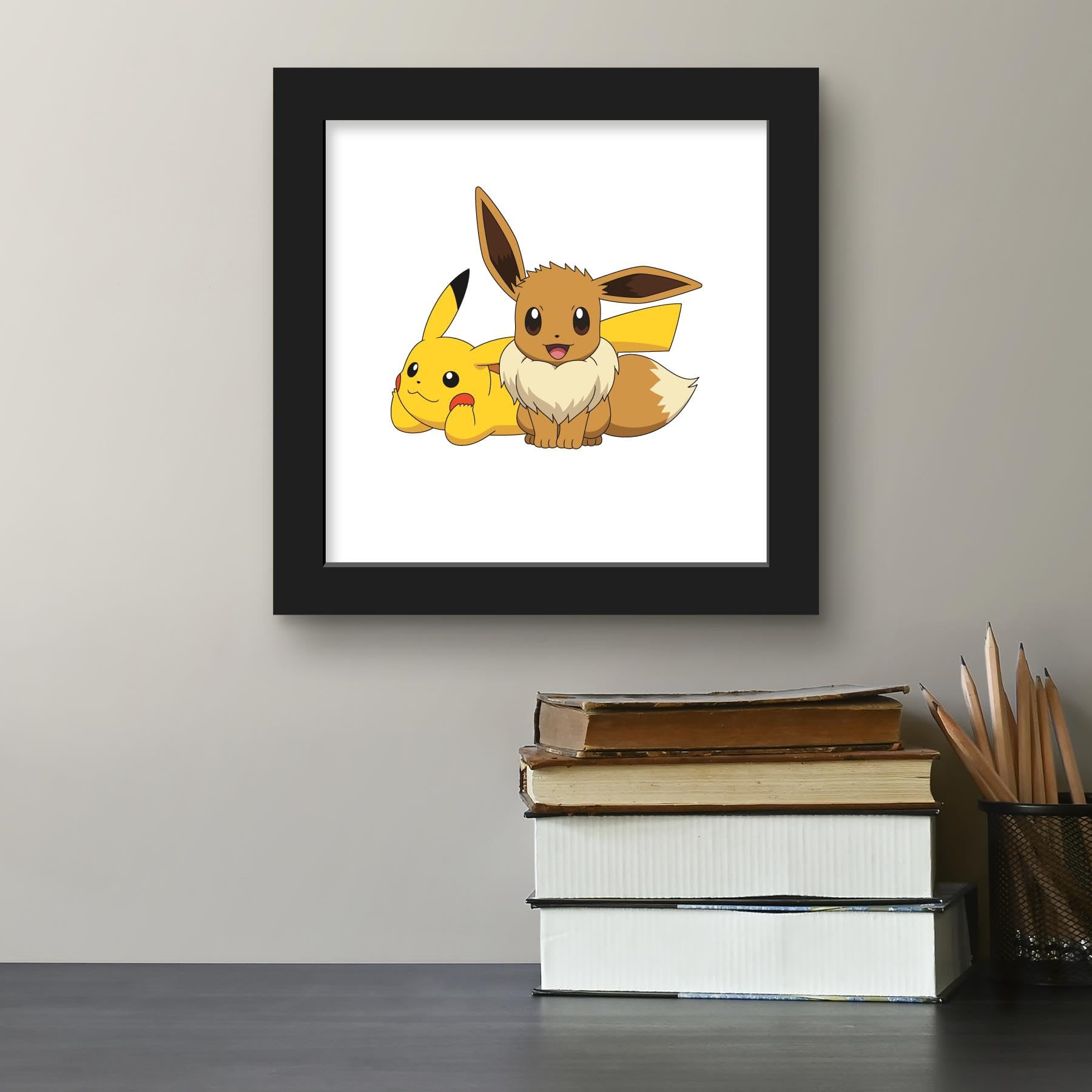 Amazon.com: Gallery Pops Pokémon - Pikachu Eevee Group Wall Art