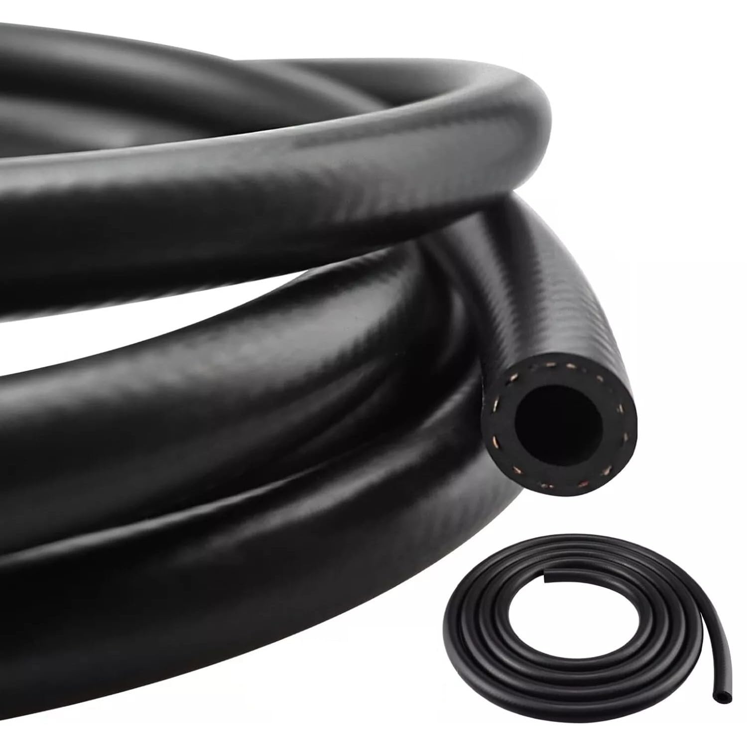Rubber Fuel and Oil Hose, 7mm, SAE J30 R6, 20 BAR Working Pressure (10 Meters)