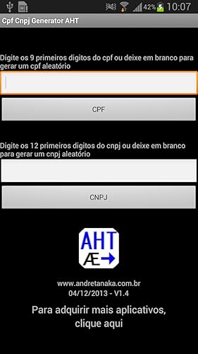 Cpf Cnpj Gerador AHT