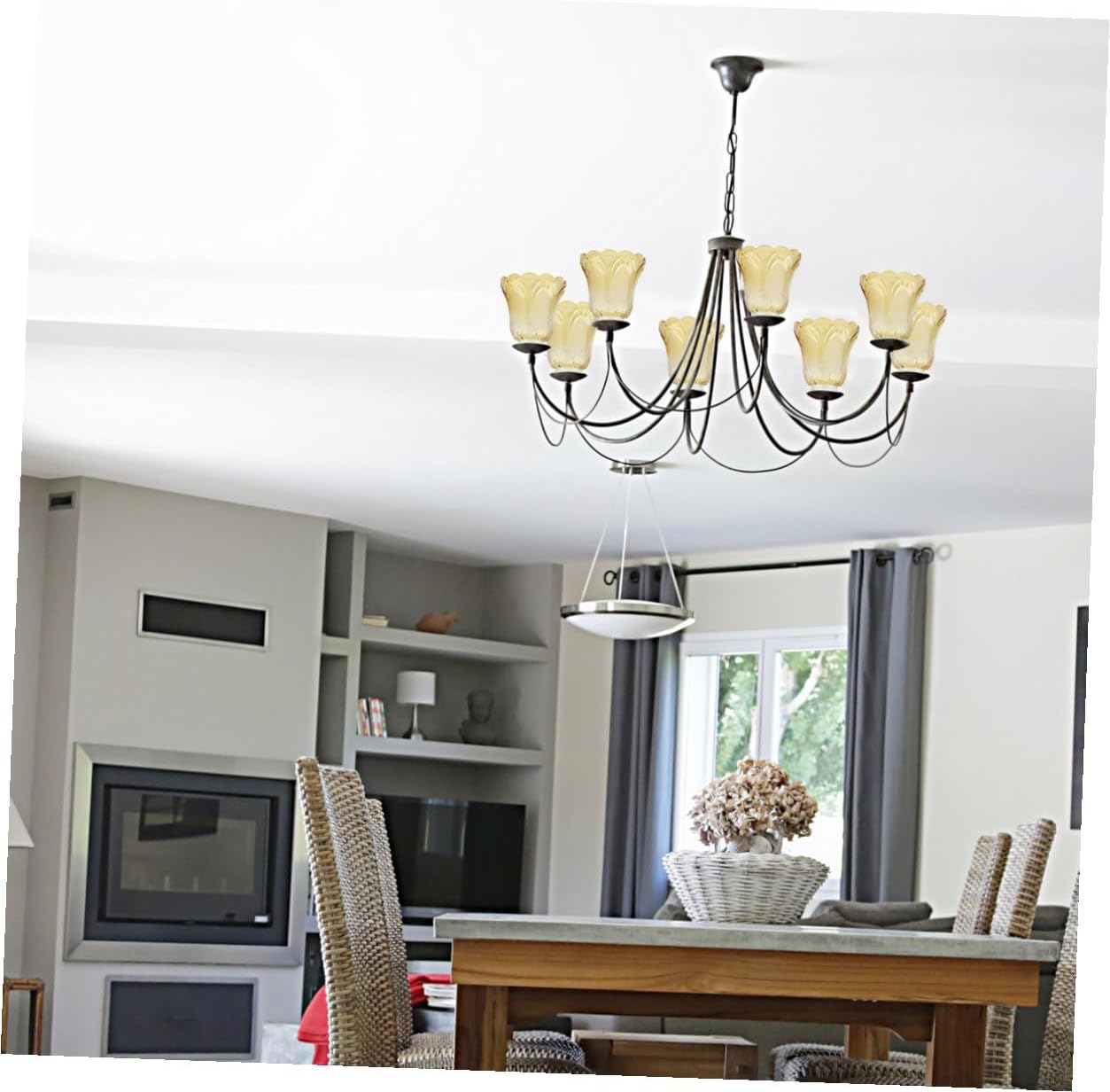 Lamp Shade Light Covers for Ceiling Lights Ceiling Fan Globe Replacement Lamp Covers Replacement Shade for Chandelier Nursery Cylinder