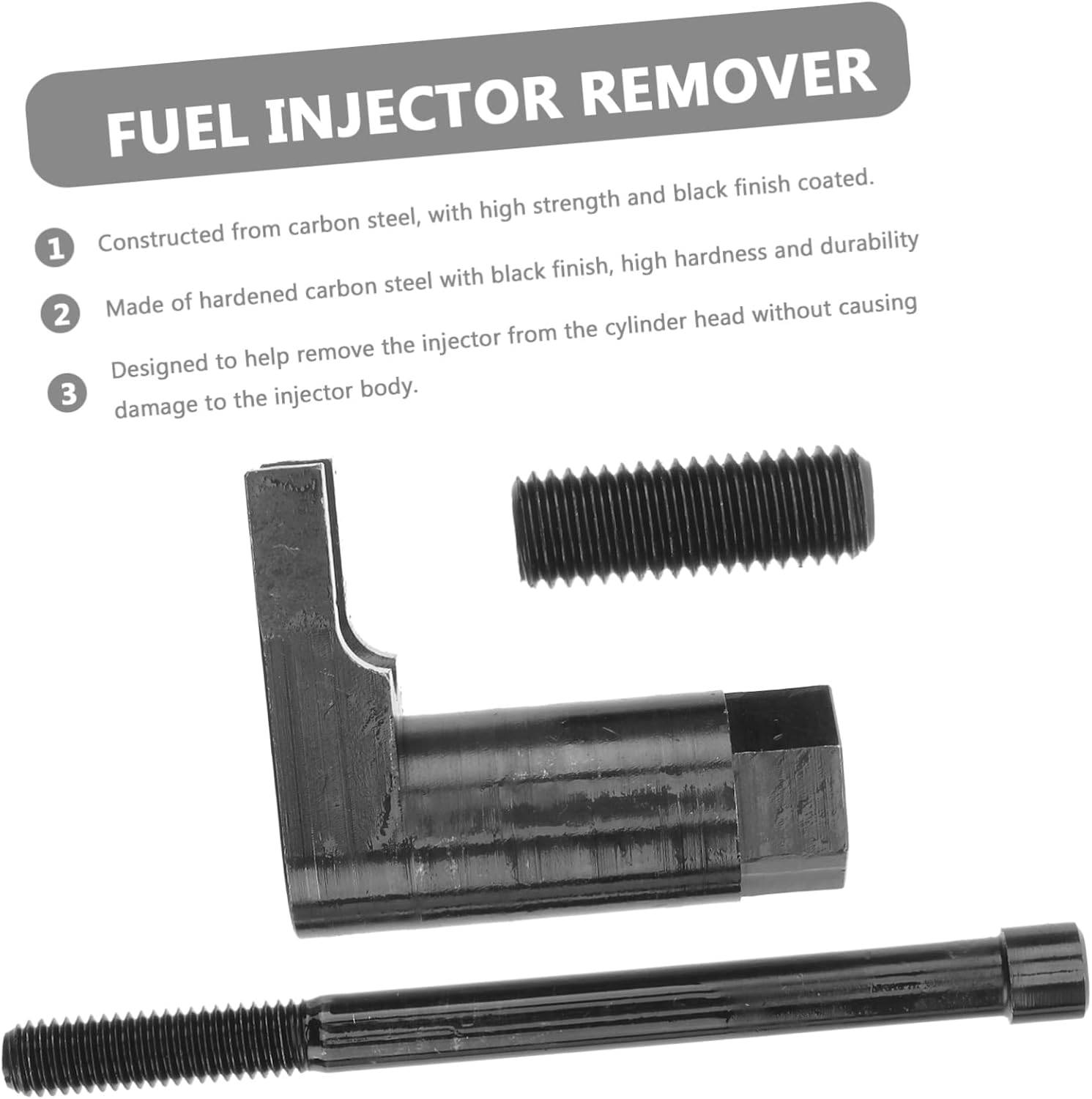 GANAZONO Auto Injector Injector Puller Cleaning Small Tool Extractor Injector Removal Kit Injectors Injector Connector Injector Carbon Steel Black