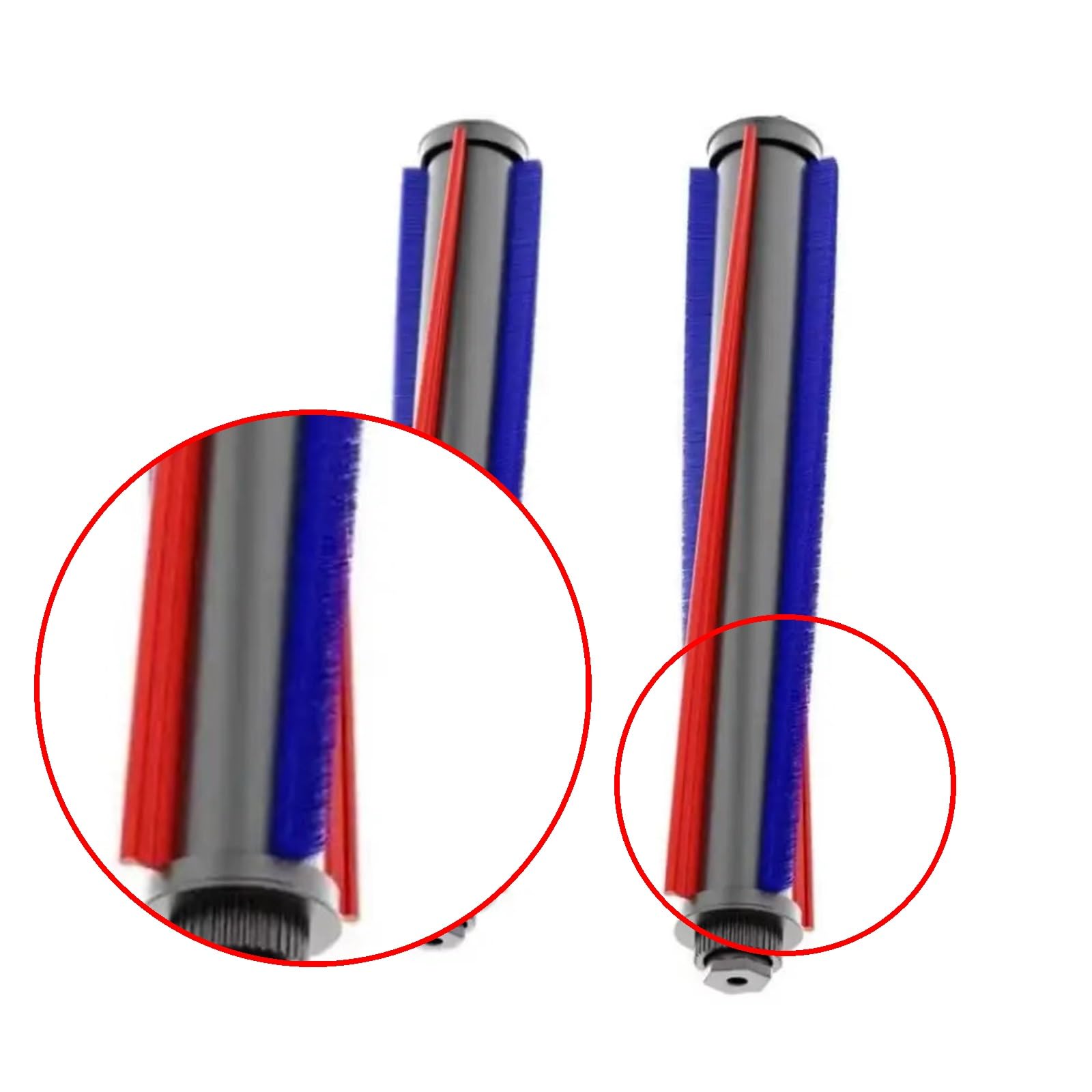 Conjunto De Cepillo De Rodillo for Aspiradora, Compatible Con Jimmy,BX7 PRO, Colchón De Cama, Repuesto De Cepillo Principal Lavable Al Vacío(2pcs)