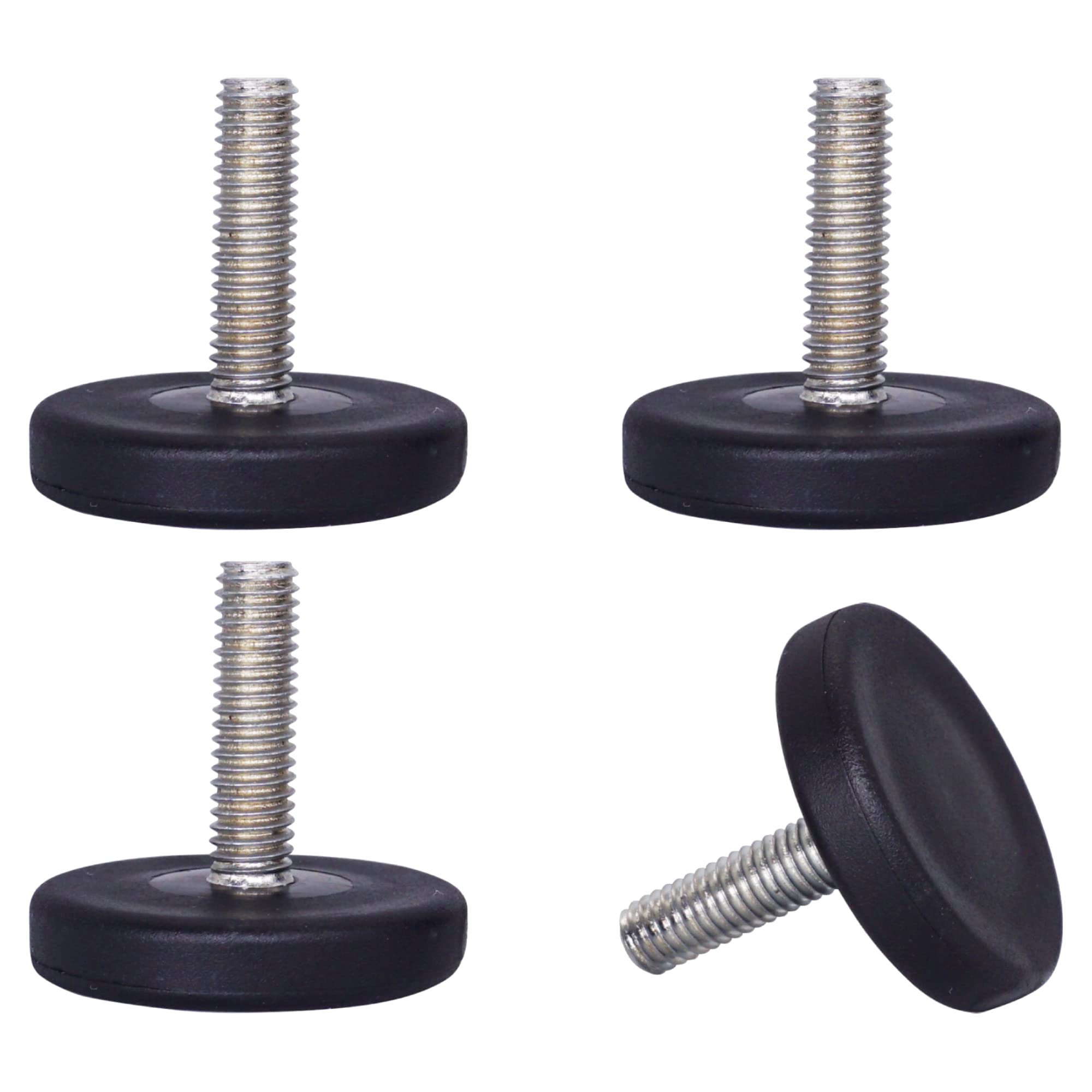 10 stuks meubelglijders, teflonglijders, M6, stoelglijders om te schroeven, PTFE stelpoten voor stoel, tafel, bank (20 mm
