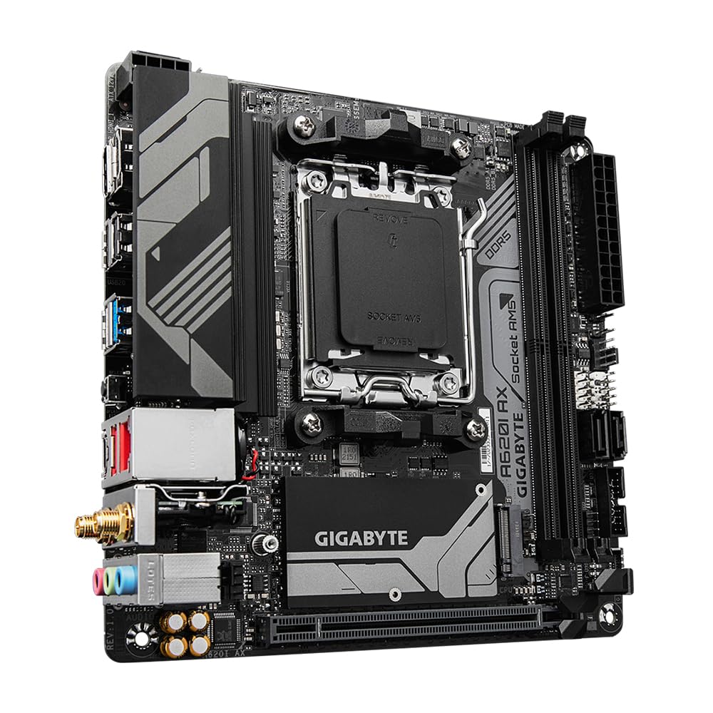 Gigabyte A620I AX Płyta Główna, Czarny, mini-ITX