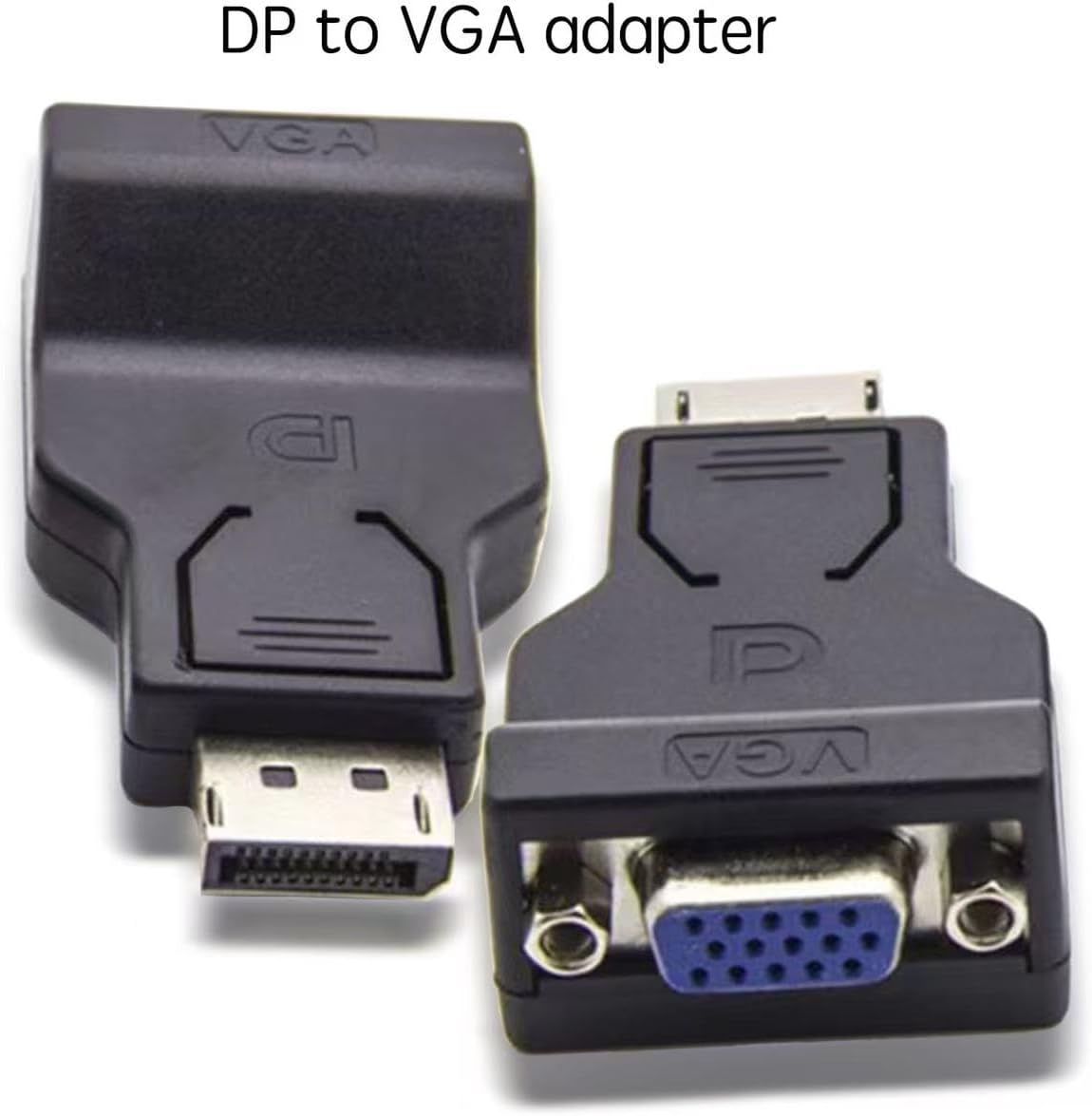 DisplayPort Male to VGA Female Active Adapter， Connect Your DisplayPort Video Output to a VGA Monitor Compatible with AMD and Eyefinity Multi Monitor configurations