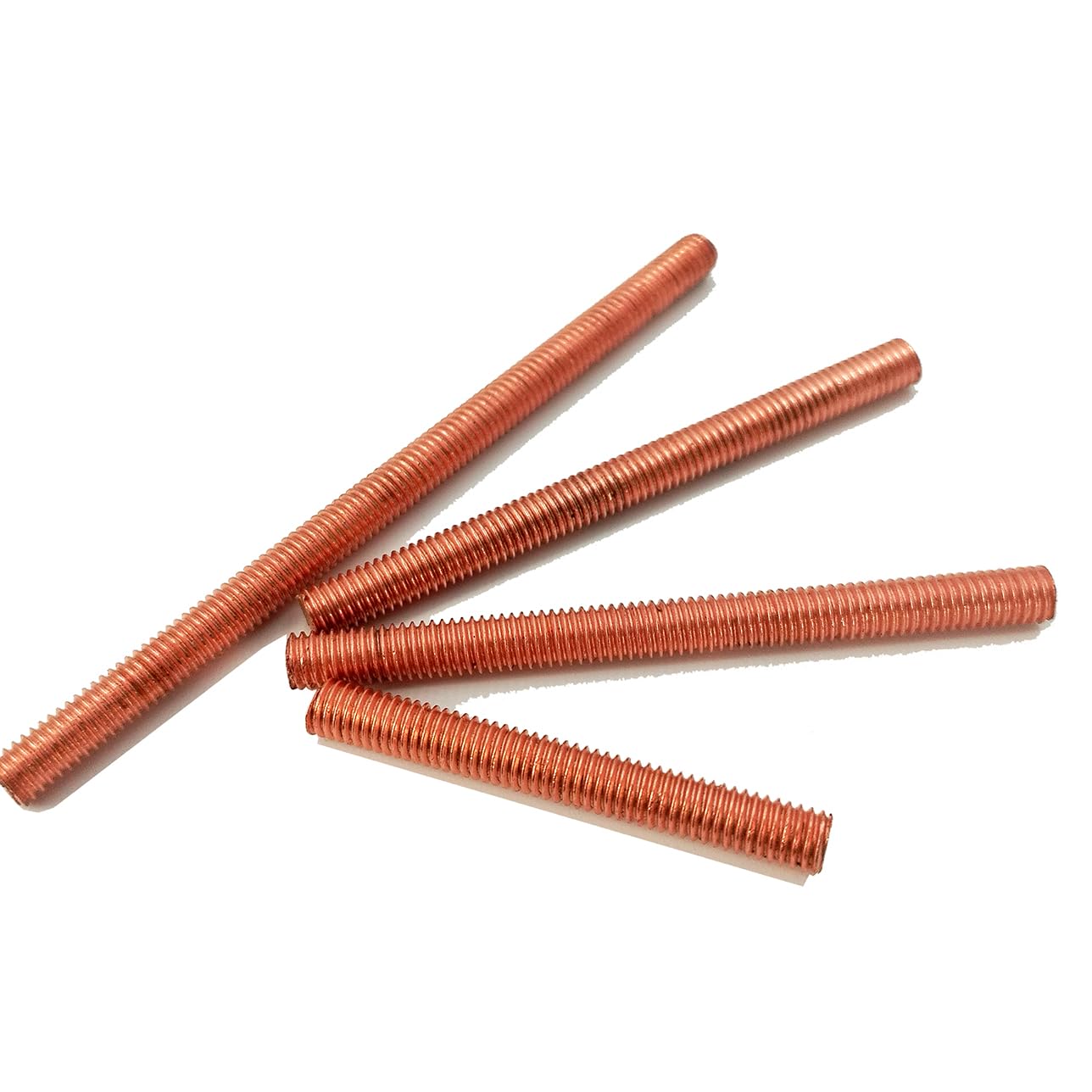 M12x200mm Copper Metric Thread Stud Bolt Full Threaded Rods Copper C11000 Kupfer Cu-ETP 1 Pc (M12 x 200 mm)