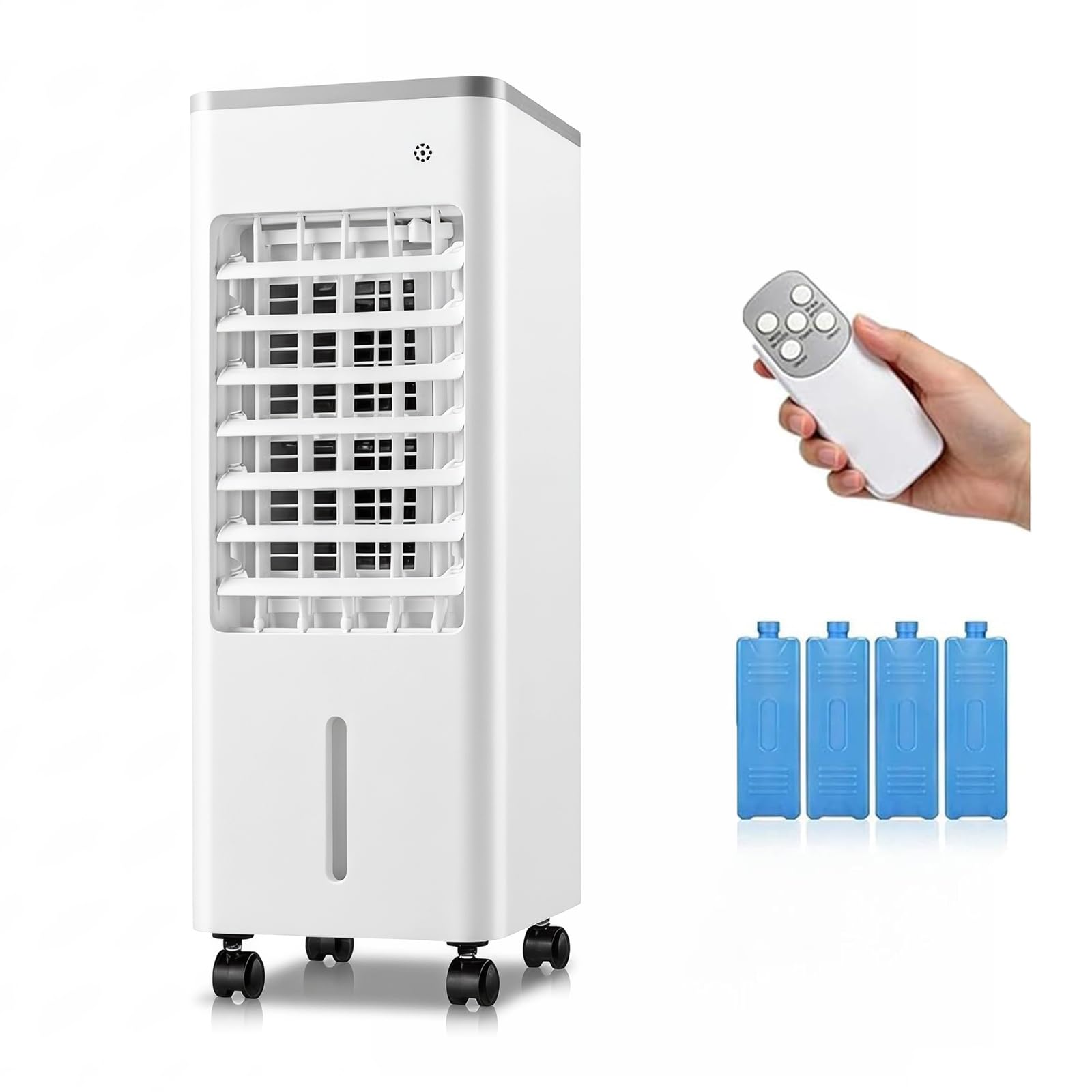 Portable Air Conditioners,Portable AC Unit with Removable 6L water tank, Windowless Evaporative Air Cooler with 3 Speeds with 4 Ice Boxes & Remote Control, Fast AC for Home & Office Use (#A)