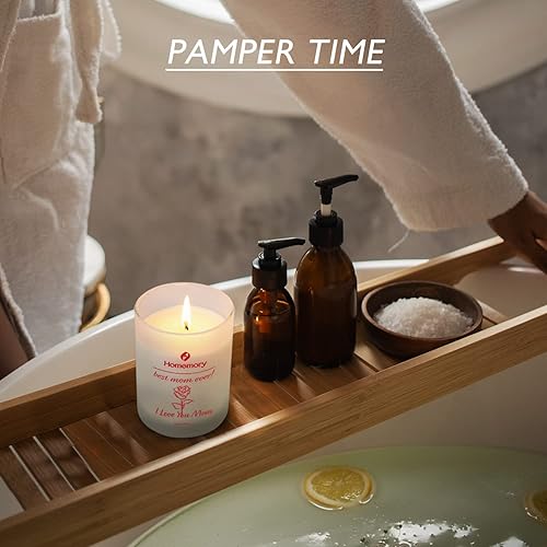 Miniatura 5 de Velas perfumadas de tulipanes y rosas para mujer, velas perfumadas para el hogar, velas de soja naturales no tóxicas con aceites esenciales, velas