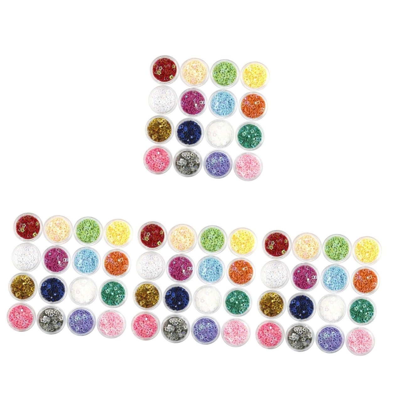 FOMIYES 4 Juegos Brillo De Estrella De Cinco Puntas Joyas Maquillaje Festivo Neón Brillantina De Purpurina Para Uñas Gel Hacer Esmalte De Uñas Revisión Clavos Lentejuelas 16 Cajas*4