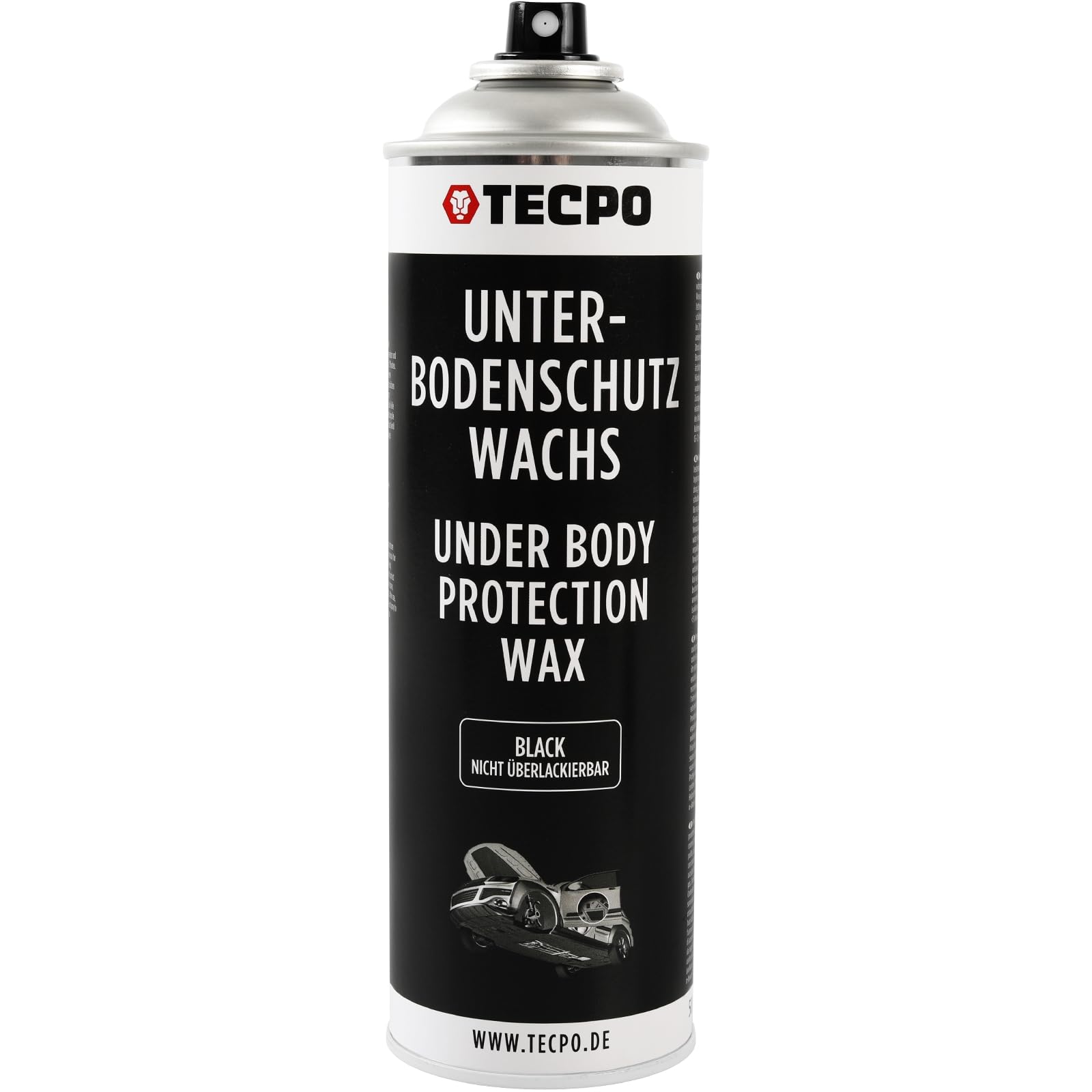 TECPO Wachs Unterbodenschutz Spray, 6X 500ml mit Handgriff Unterbodenschutzwachs Karosserieschutz Wachsunterbodenschutz Steinschlagschutz Wax Schutzwachs Rostschutz